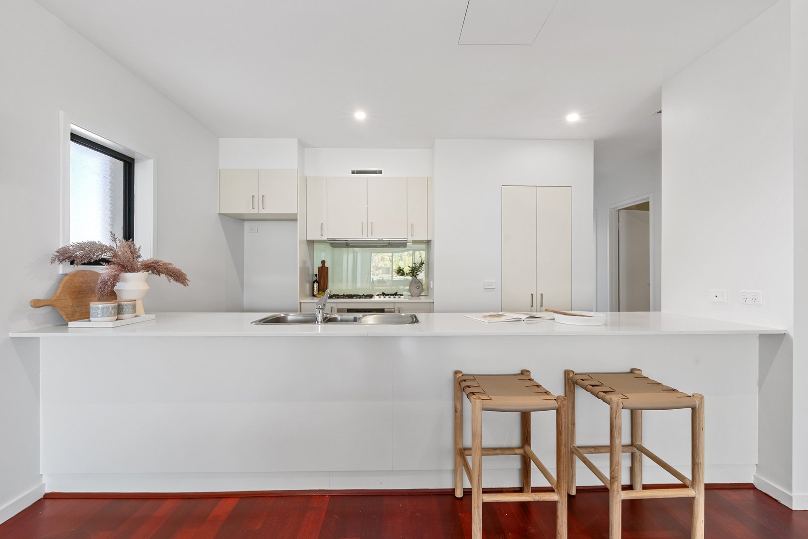 Breakfast bar overlooking the kitchen